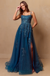 Amelia Couture 4044 Tulle Sleeveless Scoop Neck A-line Gown