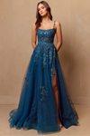 Amelia Couture 4044 Tulle Sleeveless Scoop Neck A-line Gown