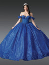 Dancing Queen 1992 Glitter Tulle Beaded Quinceanera Dress