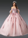 Dancing Queen 1902 Embroidered Tulle Beads Quinceanera Dress