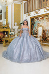 Dancing Queen 5043 Beaded Off-Shoulder Quinceanera Dress