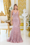 Dancing Queen 4464 Sheer Beaded Embellishments Prom Dress