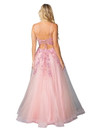 Dancing Queen 4451 Embroidered Tulle Sleeveless Prom Gown