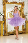 Dancing Queen 3402 Delicate Spaghetti Straps Short Dress