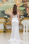 Dancing Queen 0303 Satin Off-Shoulder Straps Wedding Dress