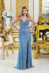 Dancing Queen 4533 Beaded Embellished Strapless Prom Dress