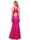 Dancing Queen 9943 Satin Embellished Neck Sleeveless Gown Dancing Queen 9943 Satin Embellished Neck Sleeveless Gown