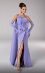 MNM Couture F02826 Flower Crepe One Shoulder Fitted Dress