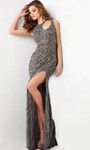 Jovani 25692 Embellished Cut-Out Sleeveless Long Prom Dress