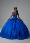 Morilee 89451 Tulle Crystal Bead Strapless Quinceanera Dress