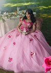 Morilee 60197 Crystal Beaded Floral Lace Quinceañera Dress