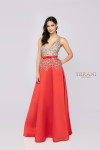 Terani Couture 1911P8497 Beaded V-neck Sleeveless Long Dress