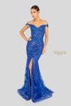 Terani Couture 1912GL9572 Lace Off Shoulder Fitted Dress