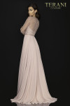 Terani Couture 2011M2164D Beaded Bodice Long Sleeves Dress