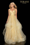 Terani Couture 2011P1213 Luffa Tulle V-neck Prom Ball Gown