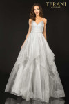 Terani Couture 2011P1213 Luffa Tulle V-neck Prom Ball Gown
