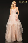 Terani Couture 2011P1213 Luffa Tulle V-neck Prom Ball Gown