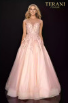Terani Couture 2012P1411 Tulle Illusion Cap Sleeves Gown