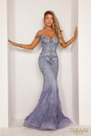 Terani Couture 2214GL0113 Beaded Lace Off Shoulder Dress