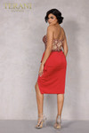 Terani Couture 2221C0353 Taffeta Stretch Crepe Short Dress