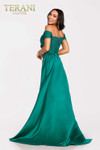 Terani Couture 231P0061 Matte Satin Off-Shoulder Prom Gown