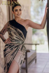 Terani Couture 232GL1410 Beaded One Sleeve Two-tone Dress