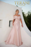 Terani Couture 232M1511 Stretch Mikado Off Shoulder Dress