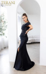 Terani Couture 232M1530 Stretch Mikado Off Shoulder Dress