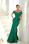 Terani Couture 232M1530 Stretch Mikado Off Shoulder Dress