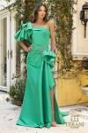 Terani Couture 242E3117 Stretch Mikado One Shoulder Dress