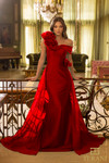 Terani Couture 242M3342 Stretch Mikado Off-Shoulder Dress