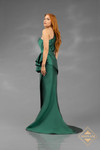 Terani Couture J2859 Tafetta One Shoulder Mermaid Long Dress