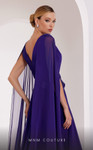 MNM Couture E0061 Illusion V-neck Long-tailed Sleeves Dress