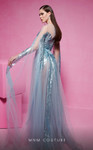 MNM Couture E0070 Tulle Illusion Neck Long Sleeves Dress