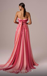 MNM Couture E0079 Chiffon Strapless Pleating A-Line Dress