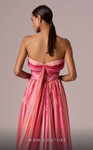 MNM Couture E0079 Chiffon Strapless Pleating A-Line Dress