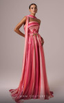 MNM Couture E0079 Chiffon Strapless Pleating A-Line Dress