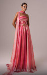 MNM Couture E0079 Chiffon Strapless Pleating A-Line Dress