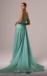 MNM Couture E0082 Chiffon Strapless Pleating A-Line Dress