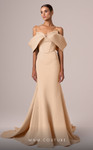 MNM Couture E0085 Crepe Strapless Off Shoulder Long Dress