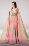 MNM Couture F02828 Chiffon Sleek Deep V-neck Long Dress