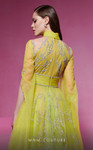 MNM Couture F02844 Embellished Split Sleeve High Neck Dress