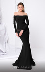 MNM Couture F02848 Off-shoulder Strapless Long Sleeves Dress