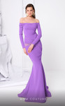 MNM Couture F02848 Off-shoulder Strapless Long Sleeves Dress