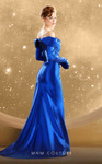 MNM Couture F02851 Straight Off Shoulder Long Sleeves Dress