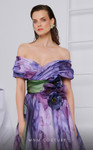 MNM Couture F02855 Chiffon Off the Shoulder Strapless Dress