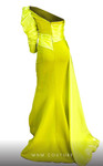 MNM Couture G1601 Satin Crepe One-Shoulder Fitted Long Dress