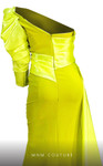 MNM Couture G1601 Satin Crepe One-Shoulder Fitted Long Dress