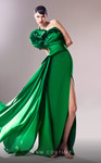 MNM Couture G1621 Satin Crepe Strapless Sleeveless Dress