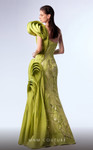 MNM Couture G1712 Taffeta Teardrop One-shoulder Fitted Dress